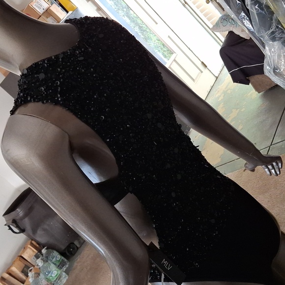 Vintage YSL inspired beaded bodysuit - Picture 3 of 4